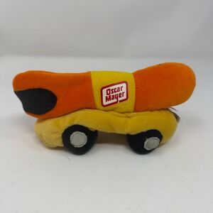 Oscar Mayer Wienermobile Plush Bean Bag Toy Orange Yellow Advertising 8 Inch